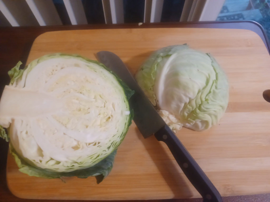 Cabbage for curtido